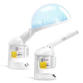 Hair Steamer, 2-in-1 Professional Hair & Facial Steamer with Detachable Bonnet Hood