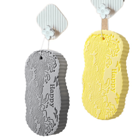 Textured Bath Sponge for Adults, Soft Foam Shower Sponge for Gentle Exfoliating & Deep Cleansing