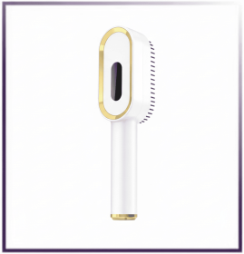 Multi-Functional 3-in-1 Scalp Massager & Hair Oil Applicator Brush | Cordless Electric Red & Blue Light Therapy Comb | Rechargeable & Portable He