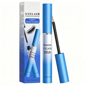 Eyelash Growth Serum,Eyelash Serum Black Thick Eyelash Serum Long Curling,Peptide Lash Enhancer For Longer, Thicker Lashes & Brows,4ml (Option: Blue)
