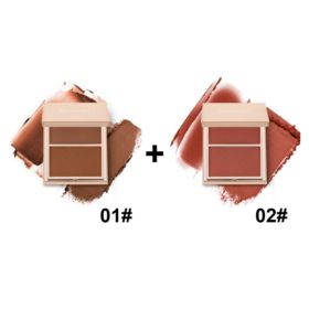 PHOFAY Double-Take Cream & Powder Blush Duo (Option: 1PCS-Set3)