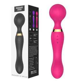 Multispeed Vibrating Rechargeable Magic Massager Wand Personal Full Body Therapy (Option: Pink)