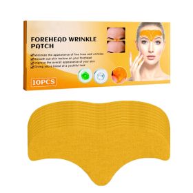 Forehead Wrinkle Patch,Anti-Wrinkle Forehead Patches With Collagen & Centella Asiatica For Frown Lines, Wrinkles, Fine Lines (Option: Yellow)